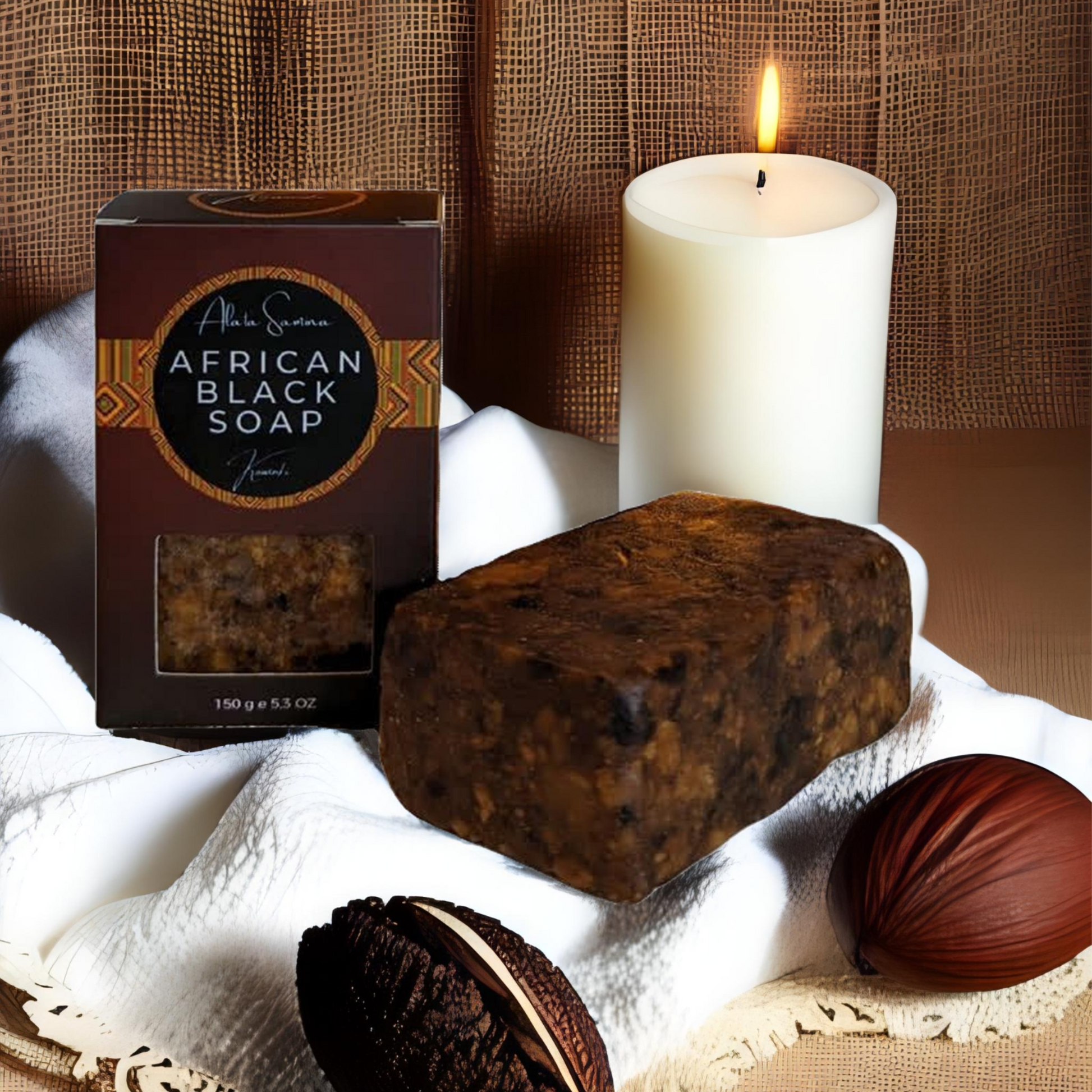 kawinki njutningsfulla set ren harmoni african black soap